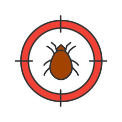 Sticker - Mite target color icon