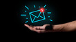 Hand showing Email concept