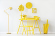White and yellow room