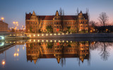 Fototapeta Nowy Jork - Evening building of the museum. Wroclaw, Poland.