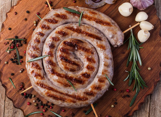 Wall Mural - Grilled sausages