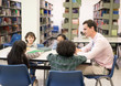 © Nattanon - Happy Children and Teacher in Learning Class at Library. Development of Human Resources in Education Concept. Setup studio shooting.