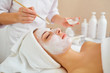 © Studio Romantic - Woman in mask on face in spa beauty salon.
