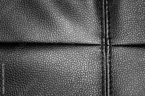 Black Leather Texture Background Of Sofa This Stock