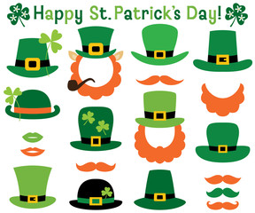 Sticker - St. Patricks Day hats set