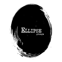 Wall Mural - ellipse shape . grunge style . vector