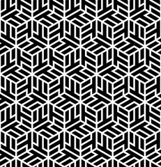 Wall Mural - Vector seamless texture. Modern geometric background. Repeated pattern with hexagonal tiles.