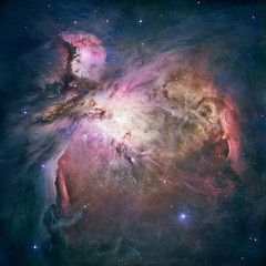 Wall Mural - great nebula in orion, messier 42. elements of this image furnished by nasa. retouched image.