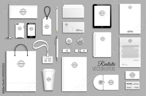 Fotomural Corporate identity template set.