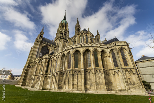 Plakat Widok z tyłu katedry Bayeux