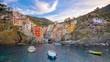 Riomaggiore, the first city of the Cique Terre in Liguria, Italy