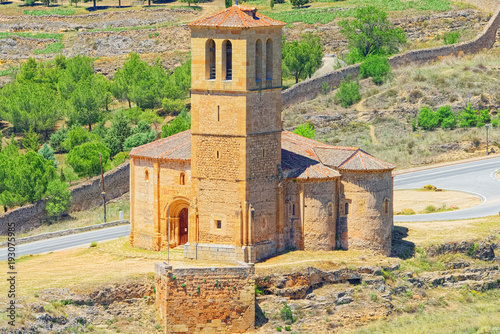 Fotografie, Obraz Eresma Valley (Mirador Del Valle del Eresma) landscape view area