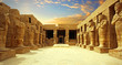canvas print picture - Anscient Temple of Karnak in Luxor - Ruined Thebes Egypt