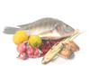 fresh tilapia fish befor cooking  isolate on white
