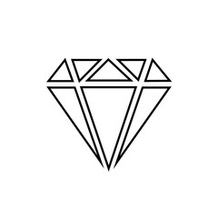 diamond line icon