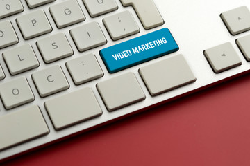 Canvas Print - Computer key showing the word VIDEO MARKETING