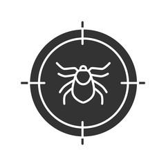 Sticker - Mite target glyph icon