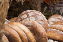 Bread, Fresh Bread Market, Sale Of Natural Bread.