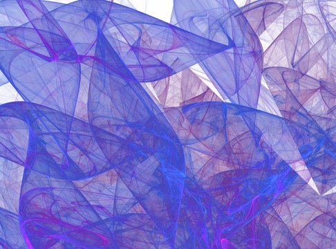 Abstract fractal composition generated by computer