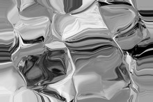 Silver Satin Like Texture Background