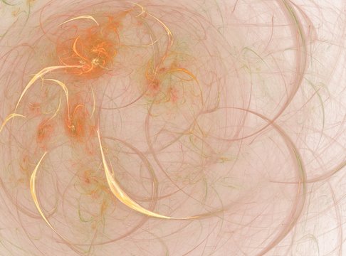 Abstract fractal composition generated by computer