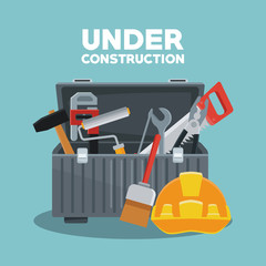 Sticker - Under construction equipment icon vector illustration graphic design