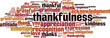 © laufer - Thankfulness word cloud