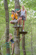 © auremar - friends in a climbing adventure park on a summer day