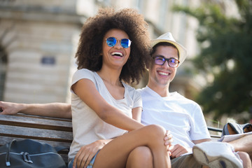 couple on a bench