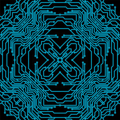 Poster - Computer circuit board.