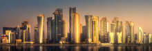 The Skyline Of West Bay And Doha City Center, Qatar