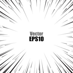 Poster - Vector comics speed concept. Warp effect. Motion vector template