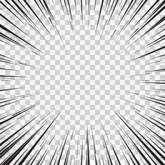 Poster - Vector comics speed concept. Warp effect. Motion vector template