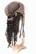 deep curly black human hair lace wigs
