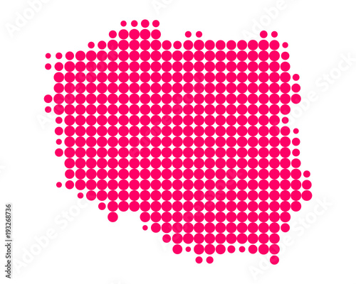 Obraz Dibond Mapa polski