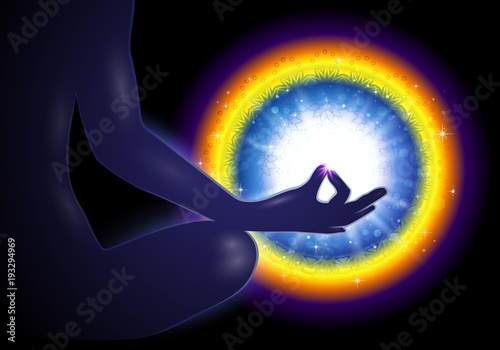 Yoga Meditation Mudra Canvas Print