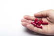 © Burhanuddin - Closeup Of Woman Hands Holding Vitamin Pills.