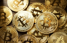 golden bitcoins