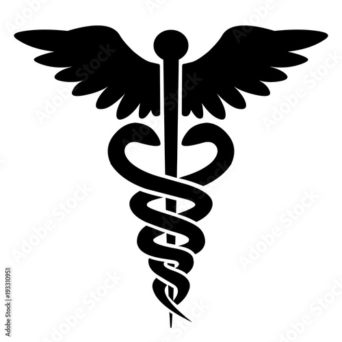 Fotomural Medical Icon - Caduceus - Rod of Hermes