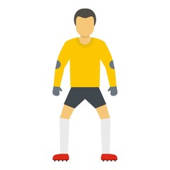 Sticker - Soccer icon. Flat illustration of soccer vector icon for web