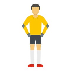 Poster - Waiting goalkeeper icon. Flat illustration of waiting goalkeeper vector icon for web