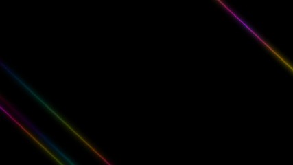 Poster - parallel blinking moving diagonal strips on a black background. colored stripes. Place for text. business background. seamless loop.
