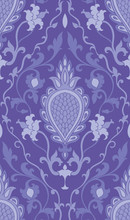Purple Pattern With Damask.