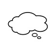 Speech bubble icon, vector illustration. Flat style for graphic and web design