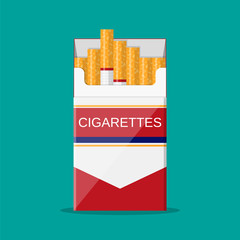 Cigarettes open pack