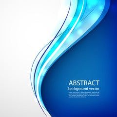 Wall Mural - blue line abstract background. vector illustration.