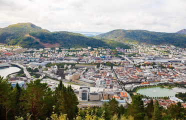 Wall Mural - Bergen city