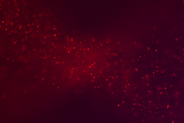 abstract christmas gradient red background with red bokeh flowing, valentine day love relationship holiday event festive concept
