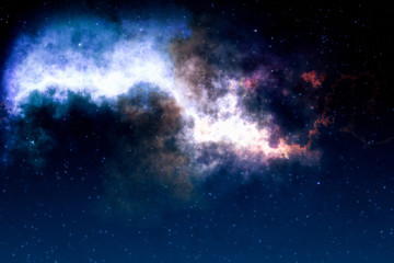 Wall Mural - high definition star field, colorful night sky space. nebula and galaxies in space. astronomy concep
