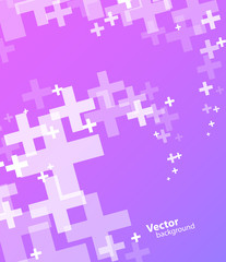 Wall Mural - abstract background created with plus sign.